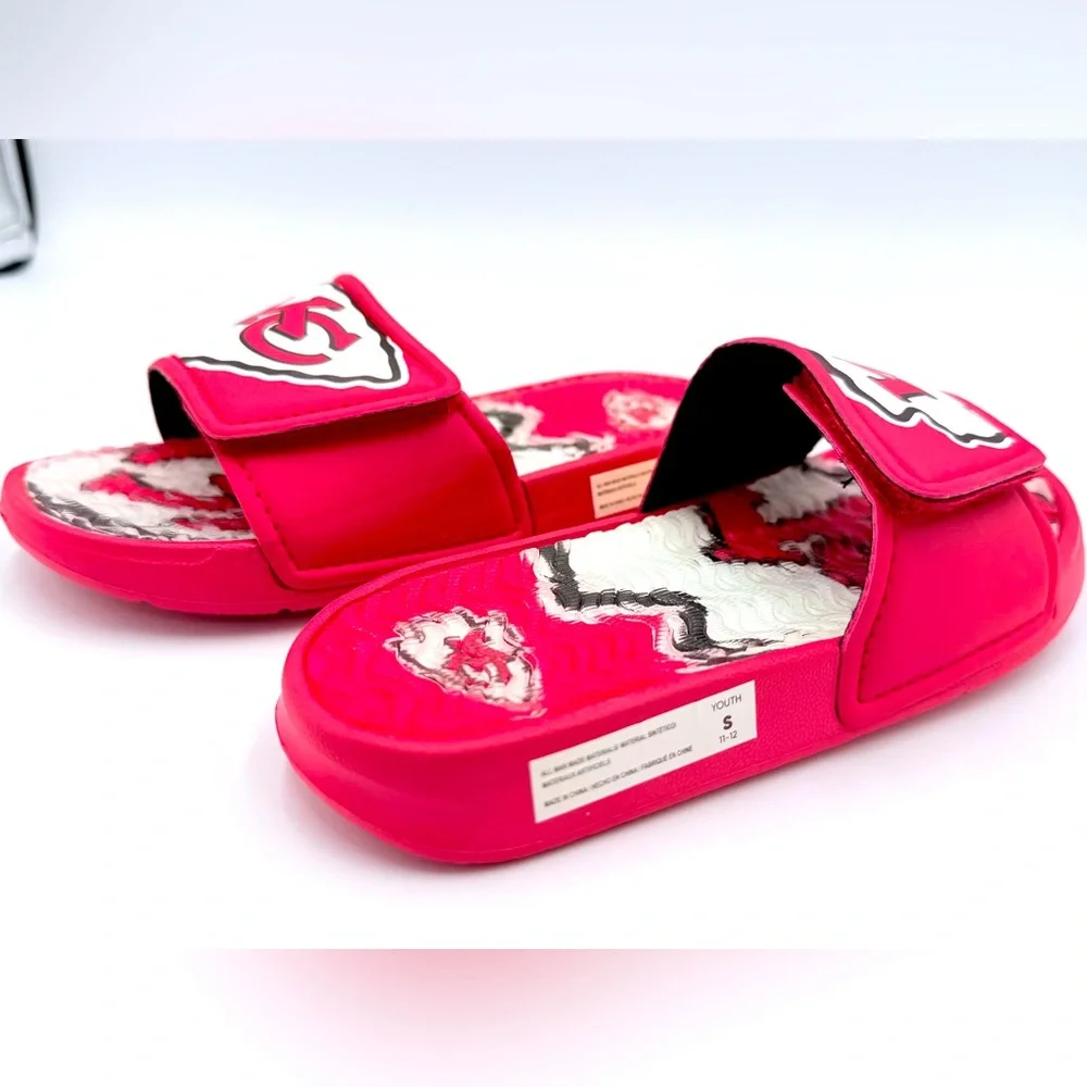 Kansas City Chiefs Toddler Boys Sandal Size 11 - Brand New!